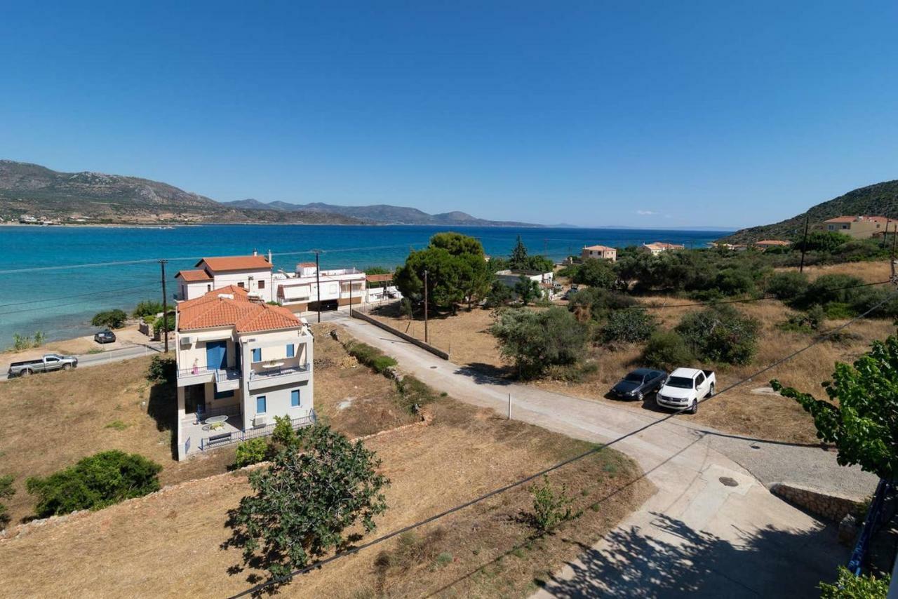 Seaview Flat Steps To The Beach Karavostasi  Exterior photo